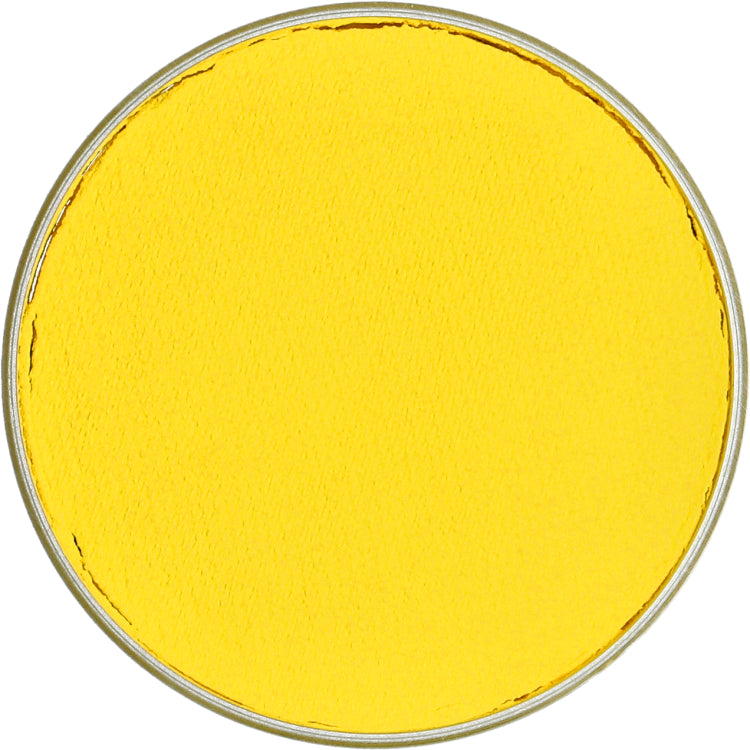 Fard à l'eau Superstar jaune pour le grimage et le maquillage artistique. Format rond 16g. 