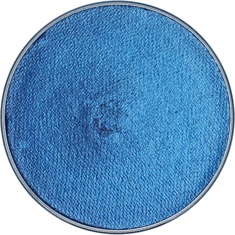 Fard à l'eau Superstar Mystic Blue Shimmer pour le grimage et le maquillage artistique. Format rond 16g. 