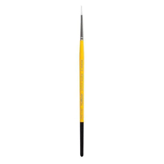 Pinceau rond de précision KINGART Premium White Nylon taille 2, idéal pour le face painting, les gouttes de taille moyennes et les arabesques.