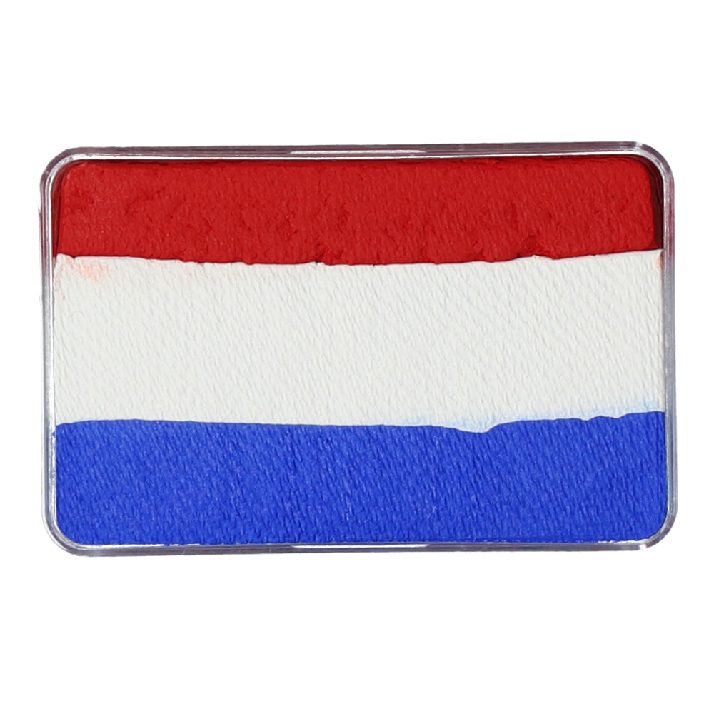 Maquillage professionnel Superstar Little Dream Colours Red White & Blue, Splitcake mat et intense pour one Stroke.