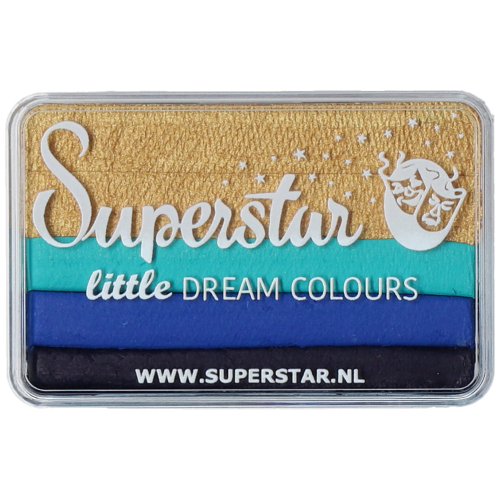 Maquillage professionnel Superstar Little Dream Colours Royal, Splitcake irisé et brillant pour one Stroke.