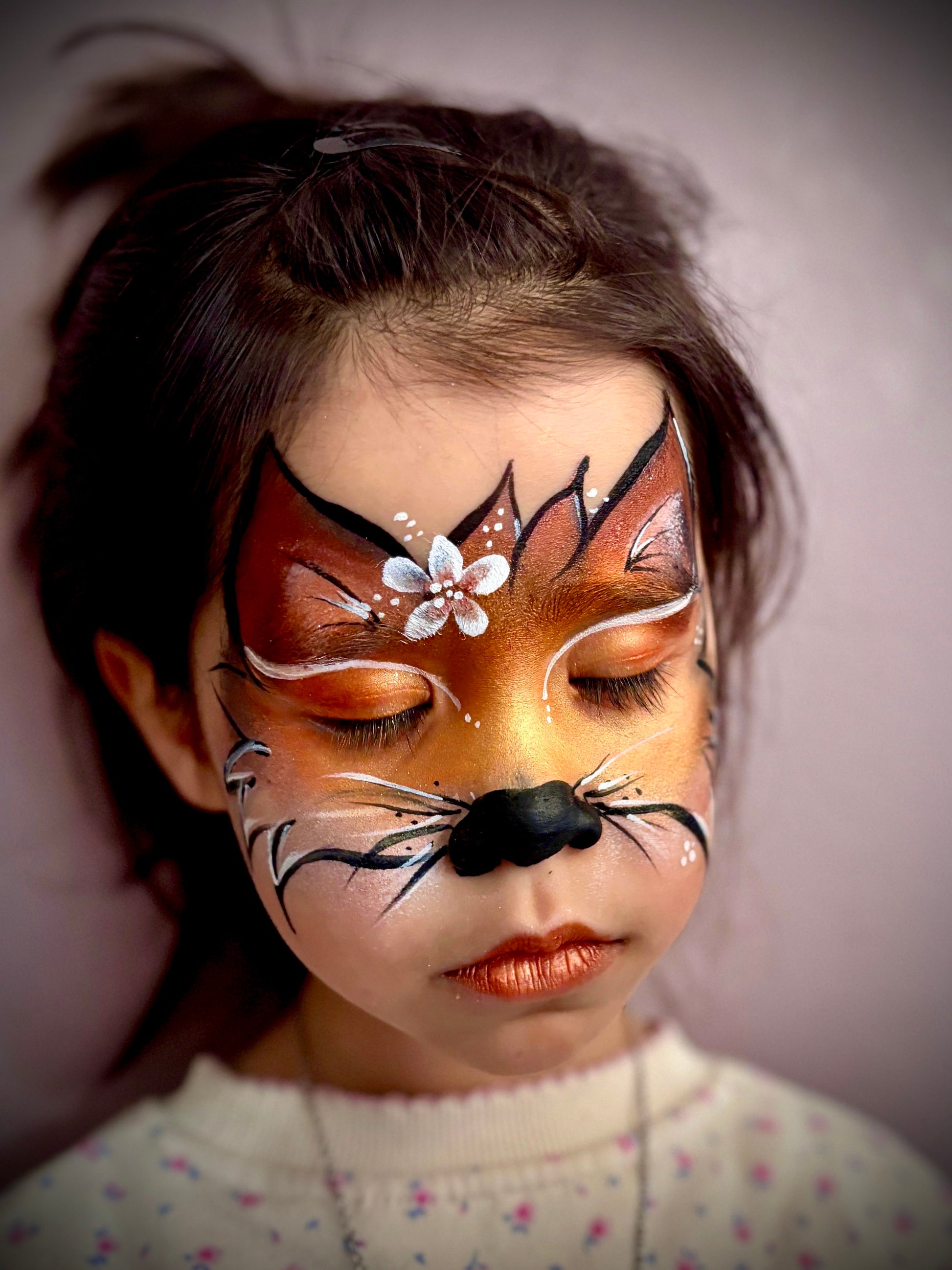 Maquillage artistique enfant Renard effectué avec le Dream colours Safari Superstar par MagicFace.