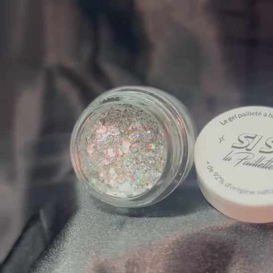 Aperçu du Gel pailleté biodégradable  holographique Si Si La Paillette pour un éclat et une brillance incomparable.