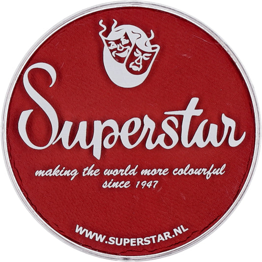 Fard à l'eau Superstar Rouge Red pour le grimage et le maquillage artistique. Format rond 16g. 